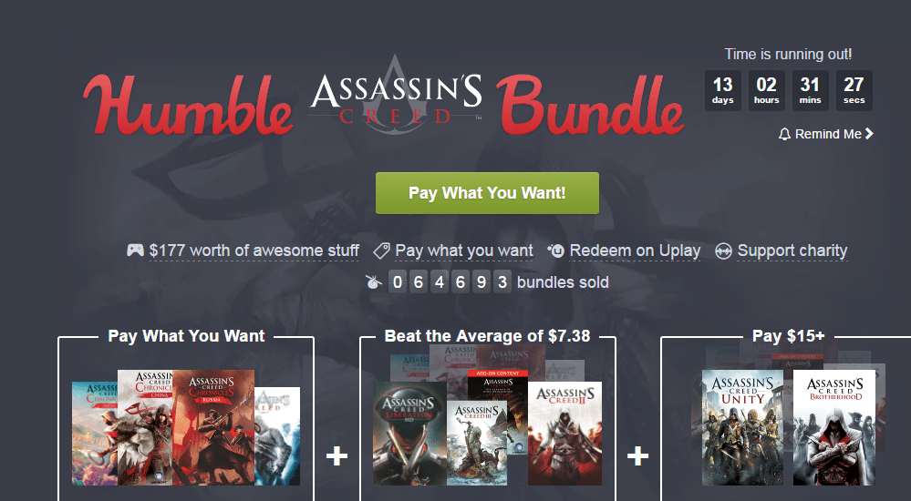 Το Assassin's Creed στο Humble Bundle! - videogamer.gr