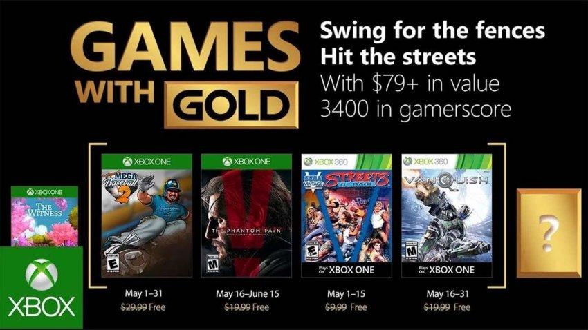 Games with Gold May 2018